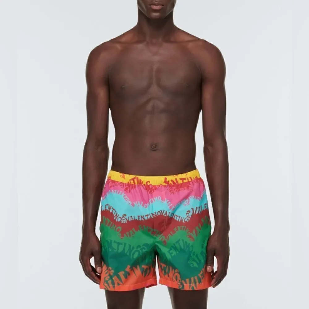 NWT Valentino Printed Silk and Cotton Shorts Size 56 EU Xl USA